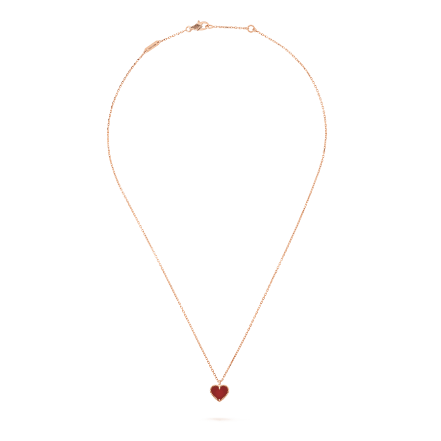 [✨CC💎]SWEET CLOVER CARNELIAN HEART NECKLACE