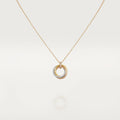 CC TRINITY NECKLACE SILVER GOLD PINK GOLD DIAMONDS