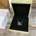 [✨CC💎]LARGE BUTTERFLY SILVER PENDANT DIAMOND NECKLACE