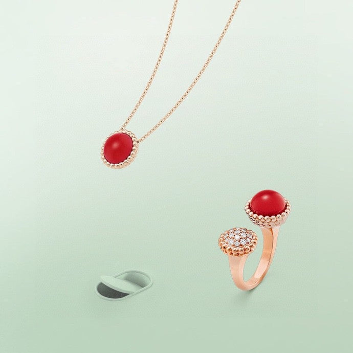 [✨CC💎]PERLEE COULEURS DIAMOND ROSE GOLD BETWEEN THE FINGER RING