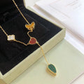[✨CC💎]LUCKY SPRING 4 MOTIFS ROSE GOLD NECKLACE