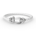 CCjewelry FORCE LARGE HORSESHOE HALF DIAMOND BRACELET SILVER FRED