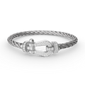 CCjewelry FORCE LARGE HORSESHOE FULL DIAMOND BRACELET SILVER FRED