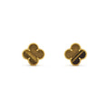 [✨CC💎]CLOVER MEDIUM 1 MOTIFS TIGER EYE EARRINGS