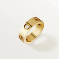 [✨CC💎]LOVE RING 5.5MM 3 DIAMONDS PINK GOLD
