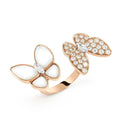 [✨CC💎]TWIN BUTTERFLY DIAMOND MOP RING
